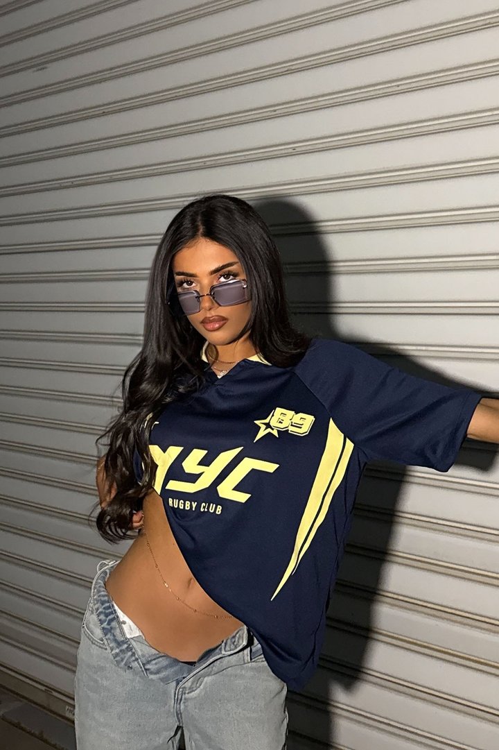 Pro League Graphic Jersey - Navy