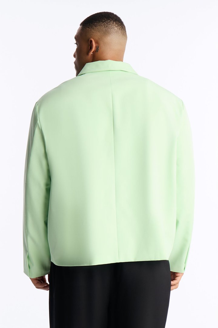 Laguna Double Breasted Cropped Blazer - Green