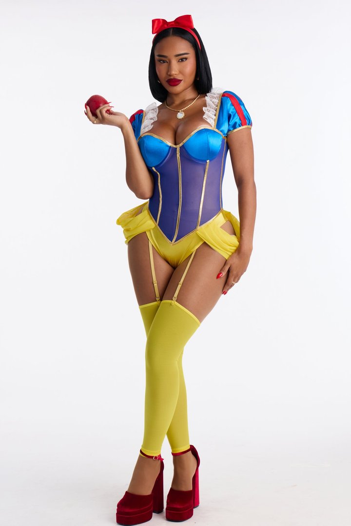 Kiss Of Life Princess 4 Piece Costume Set - Multi Color
