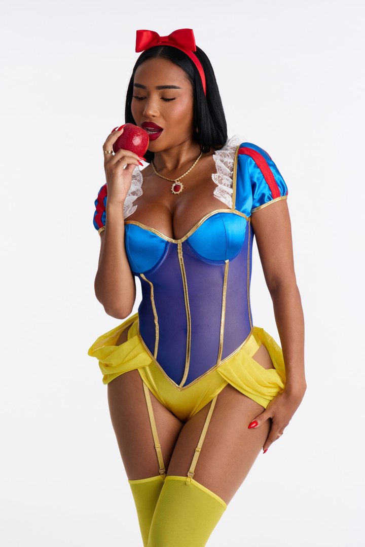 Kiss Of Life Princess 4 Piece Costume Set - Multi Color