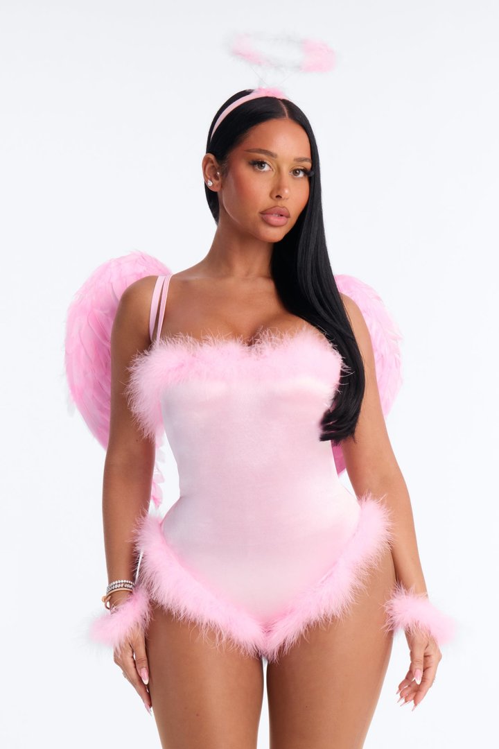 Heavens Kiss 4 Piece Costume Set - Pink