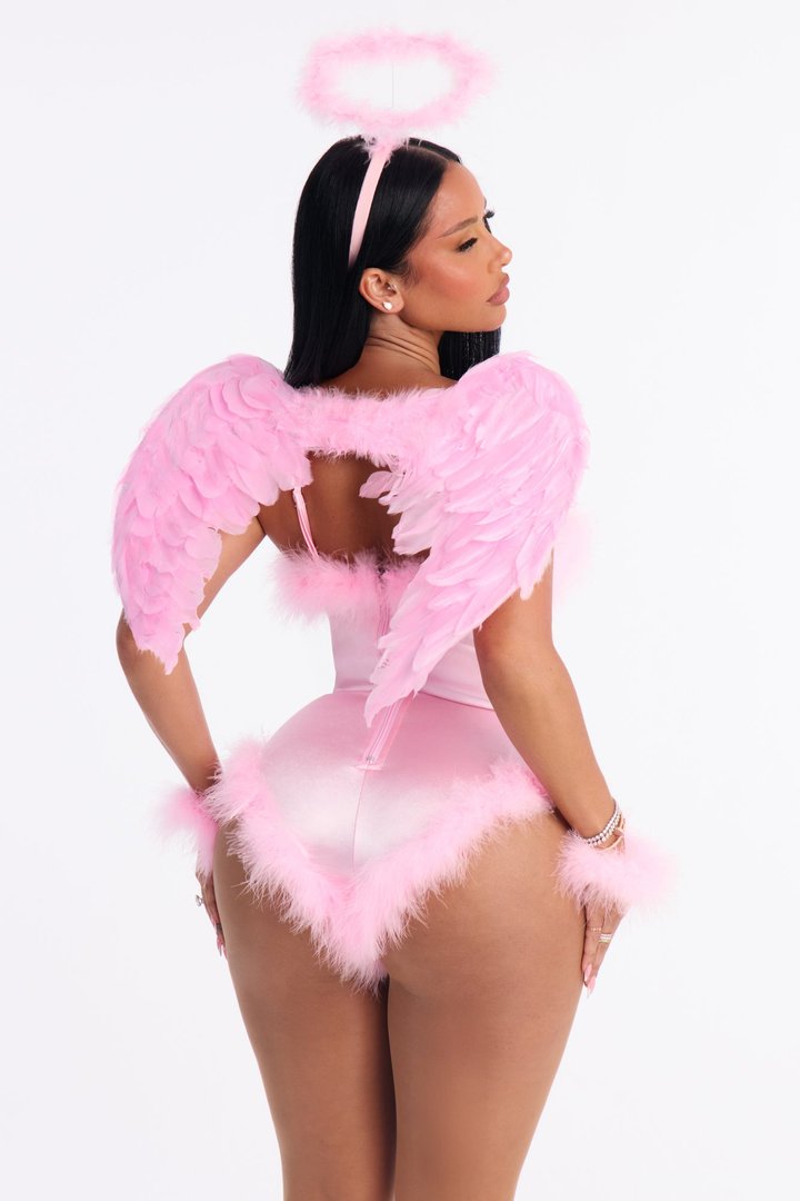 Heavens Kiss 4 Piece Costume Set - Pink