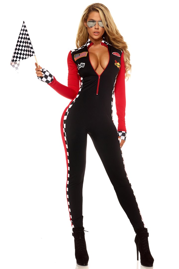 Burning Rubber 3 Piece Costume Set - Black