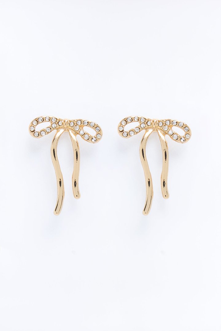 Love Me More Stud Earrings - Gold