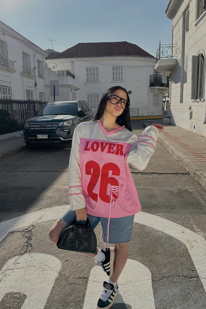 Lover Girl Jersey - Pink/combo