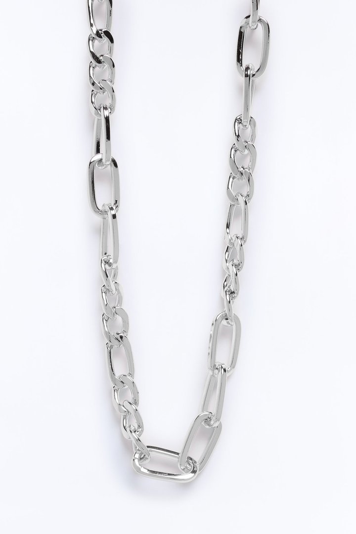On My Own Chainlink Necklace - Silver