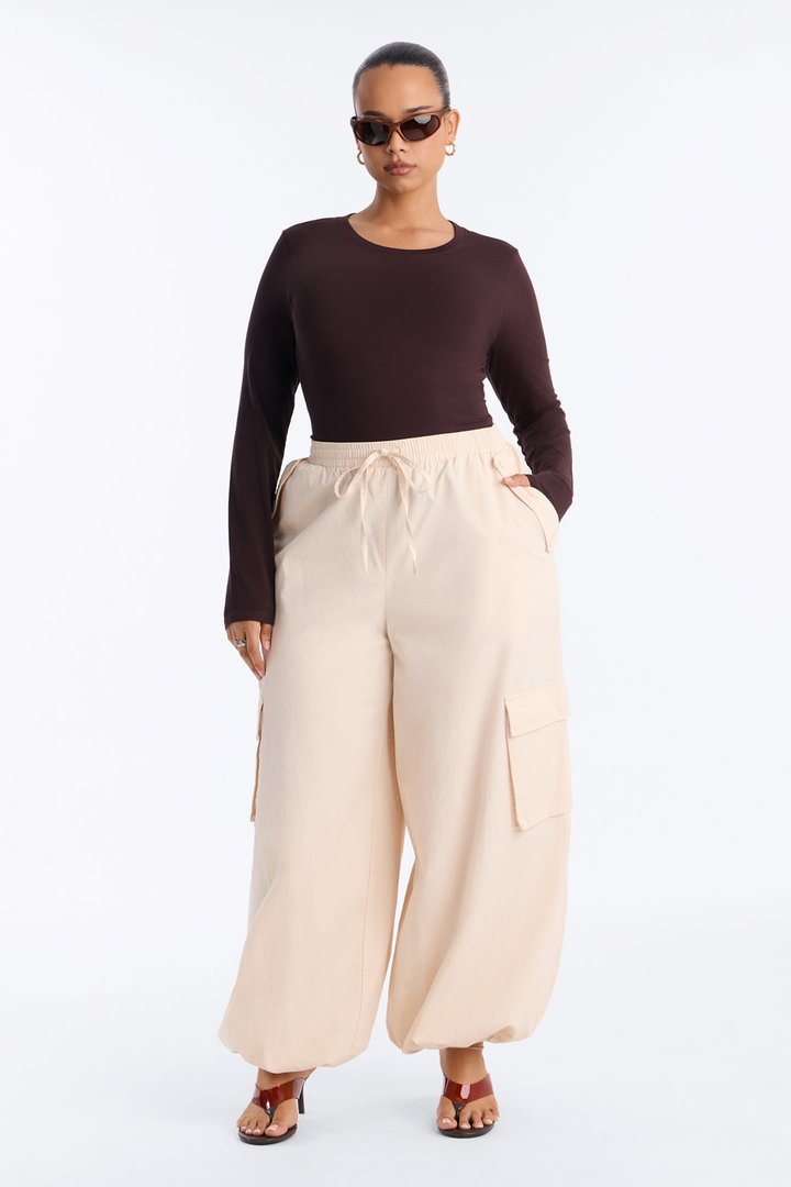 Sabrina Long Sleeve Tee - Dark Brown