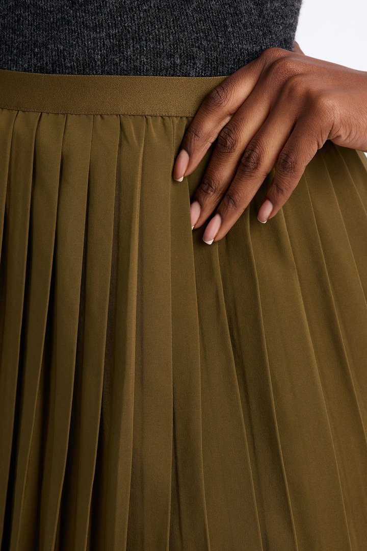 Sharon Pleated Skort - Olive