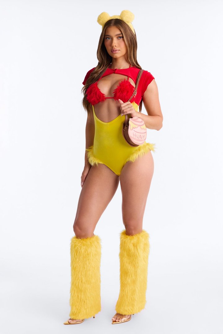 Sticky And Sweet 5 Piece Costume Set - Yellow/combo
