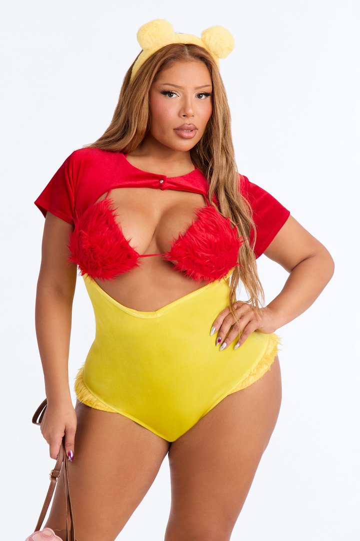 Sticky And Sweet 5 Piece Costume Set - Yellow/combo