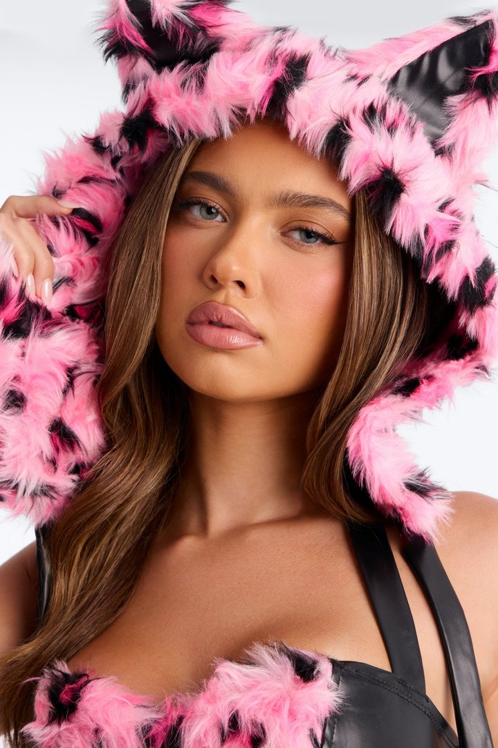 Purr And Prey 5 Piece Costume Set - Pink/combo