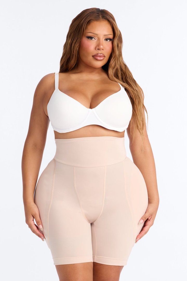 Looking Curvy Padded Hips Shapewear Short - Nude