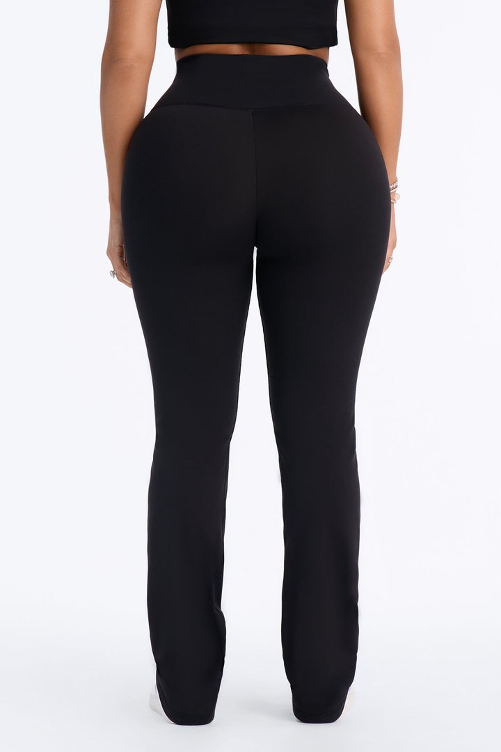 Myla Tricot Lounge Flare Pant - Black