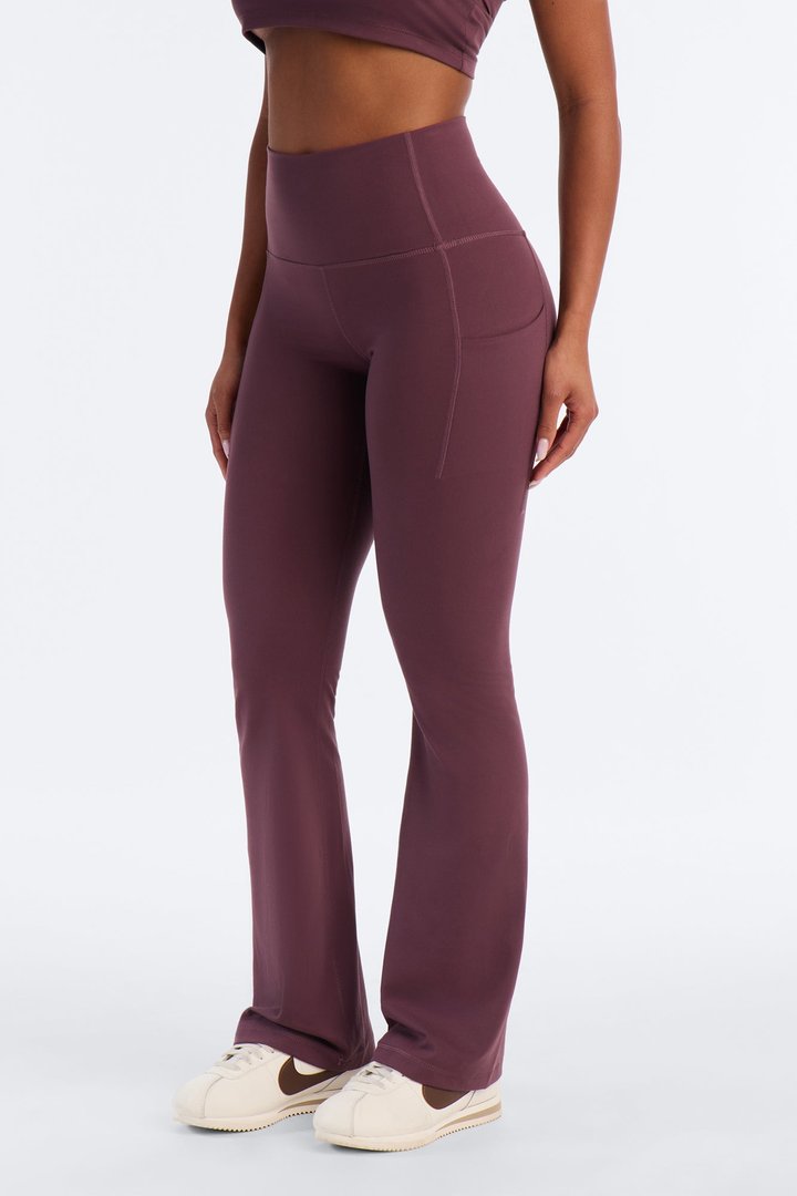 Myla Tricot Lounge Flare Pant - Plum