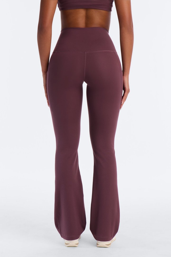 Myla Tricot Lounge Flare Pant - Plum