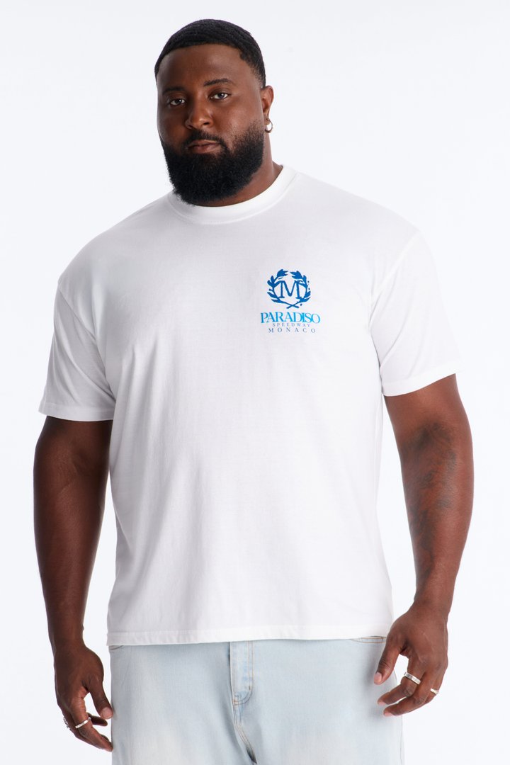 Paradiso Monaco Oversized Short Sleeve Tee - White