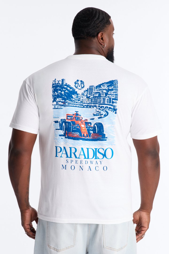 Paradiso Monaco Oversized Short Sleeve Tee - White