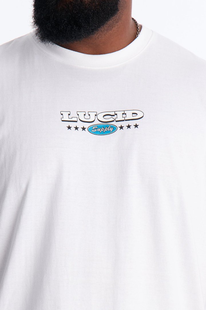 Lucid Supply Cans Oversized Short Sleeve Tee - White