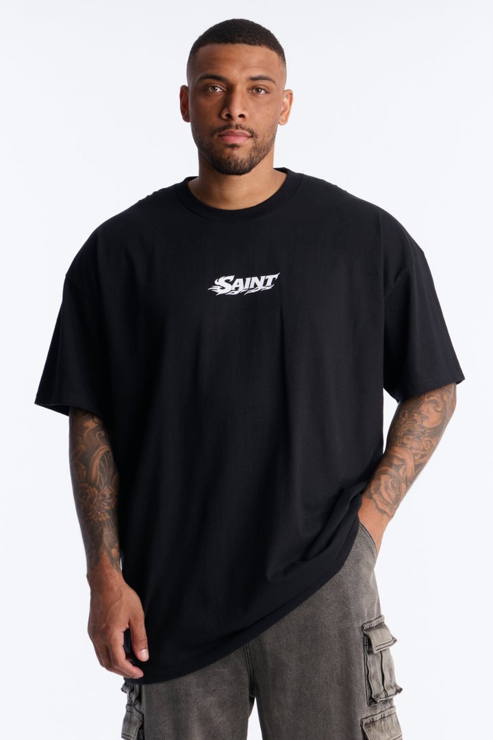 Saint Ascend Assembly Oversized Short Sleeve Tee - Black