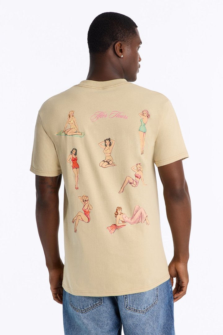 After Hours Oversized Short Sleeve Tee - Taupe