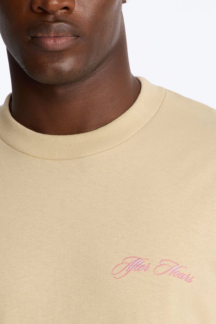 After Hours Oversized Short Sleeve Tee - Taupe