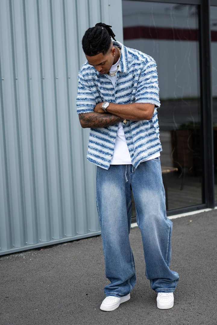 The All Day Flex Waist Baggy Jean - Indigo