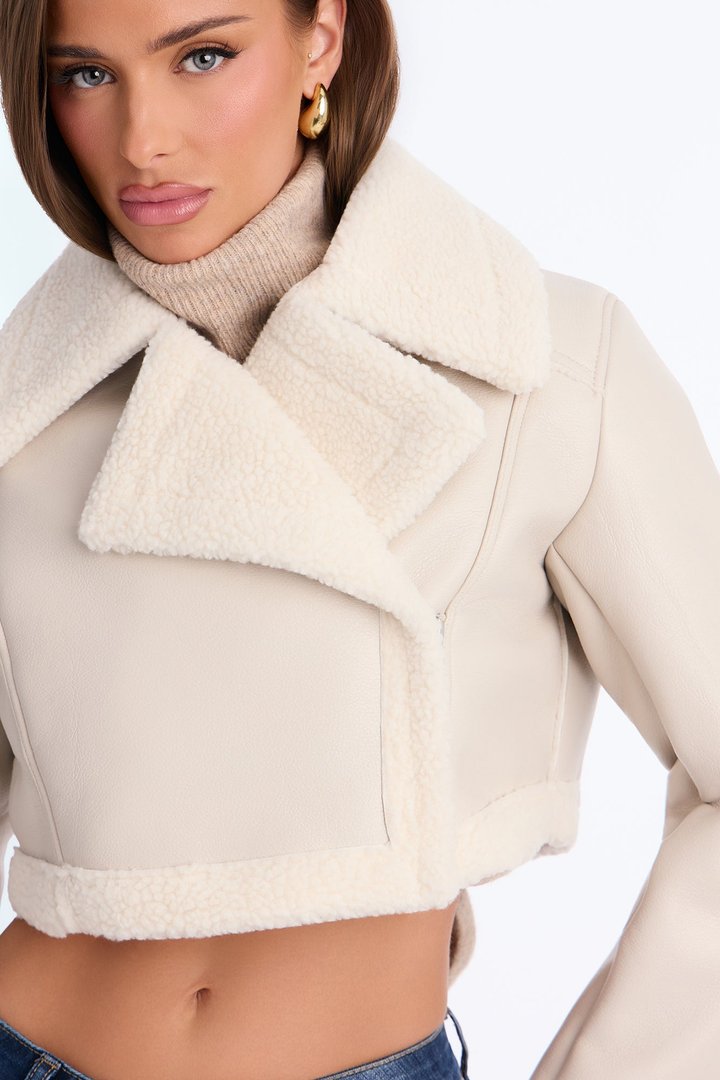 Crossing Ways Moto Jacket - Stone