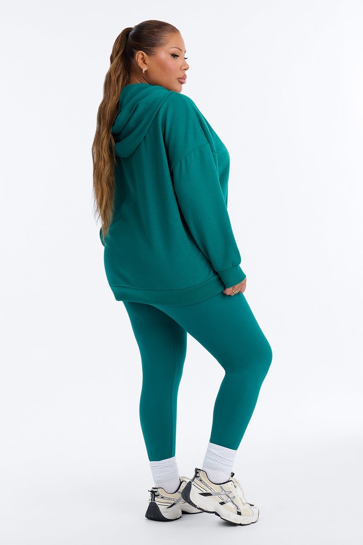 Beckham Zip Up Fleece Pant Set - Hunter