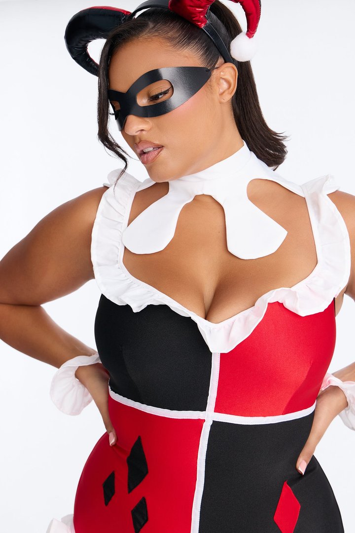 Comic Cutie 6 Piece Costume Set - Red/combo