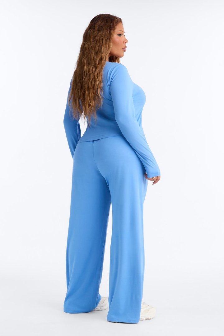 Lazy Morning Pant Set - Blue