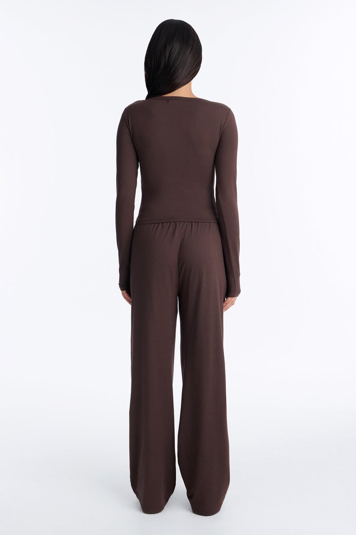 Lazy Morning Pant Set - Chocolate