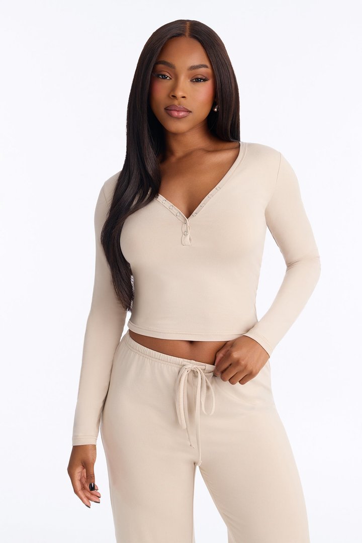 Lazy Morning Pant Set - Oatmeal
