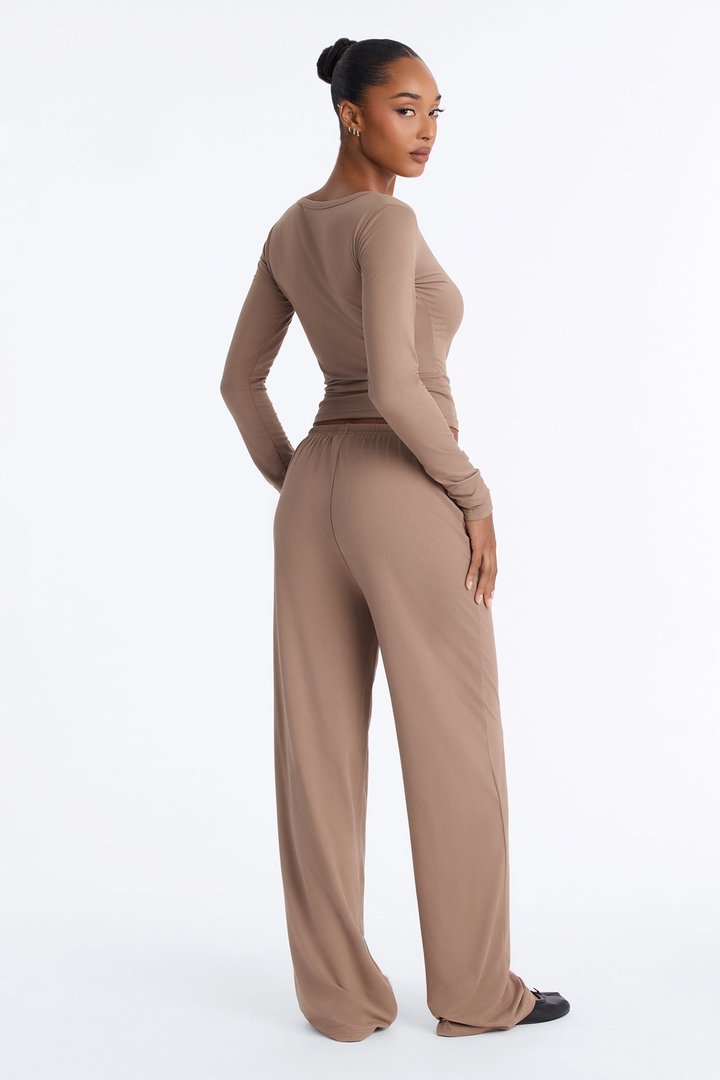 Lazy Morning Pant Set - Taupe