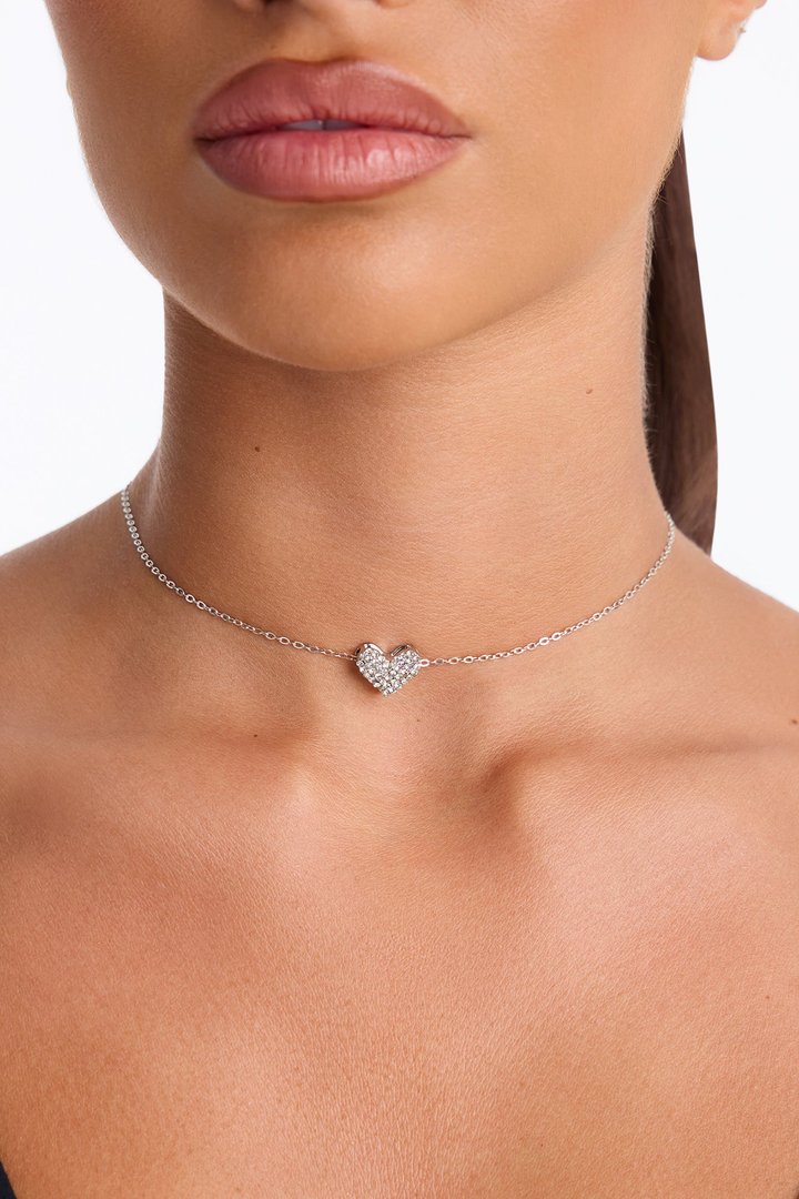 Special Place In My Heart Necklace - Silver
