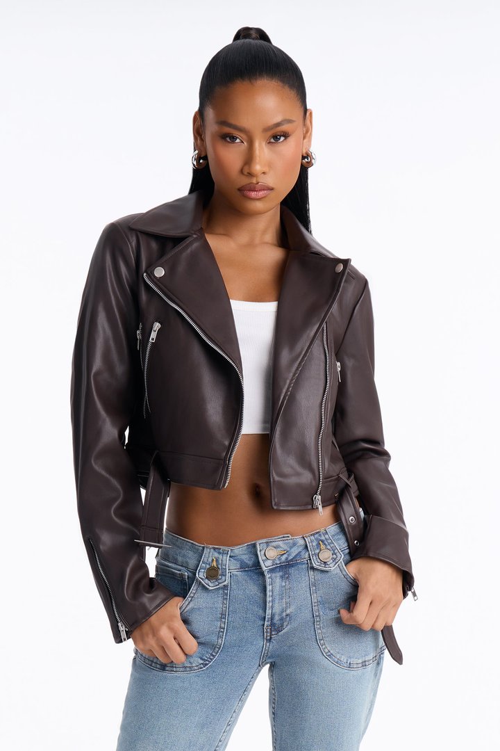 In Control Moto Jacket - Dark Brown