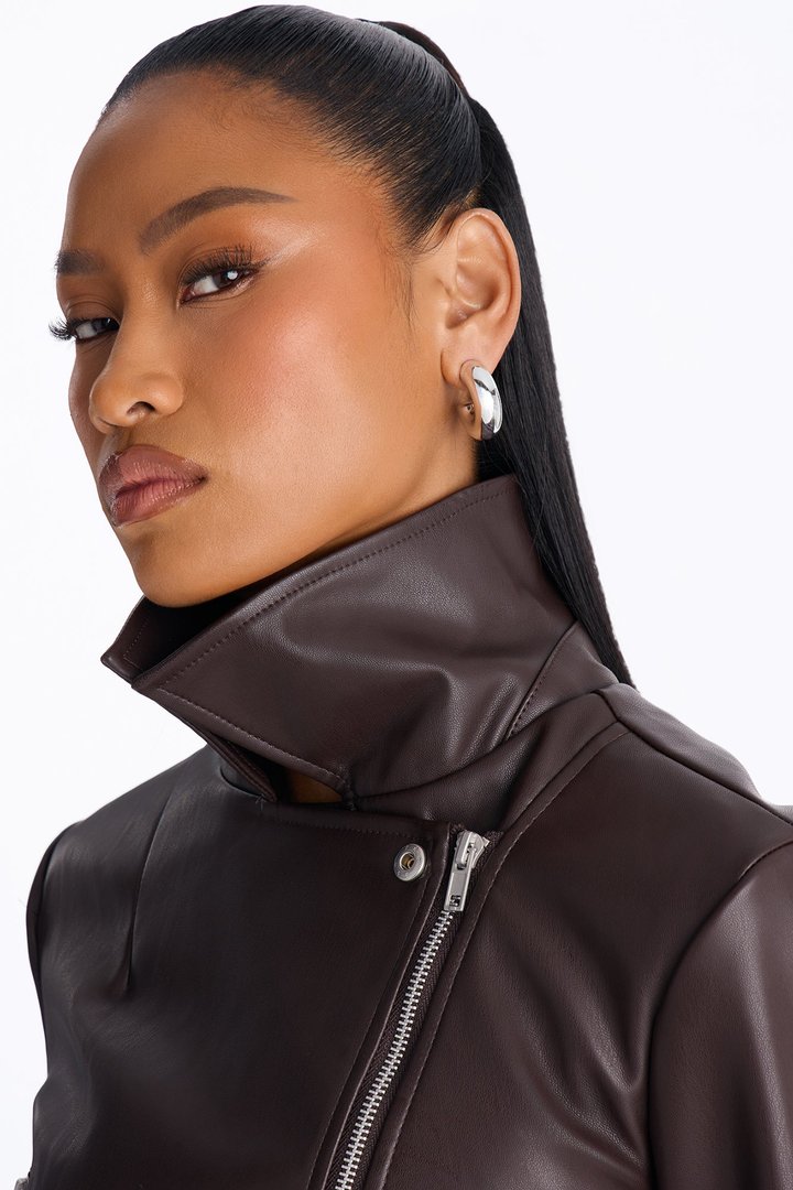 In Control Moto Jacket - Dark Brown