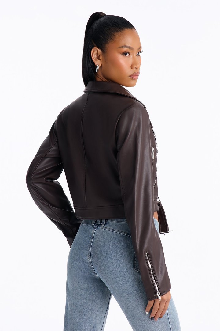 In Control Moto Jacket - Dark Brown