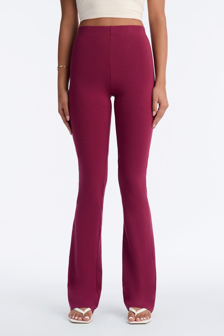 Tall Adriana Flare Pant - Burgundy