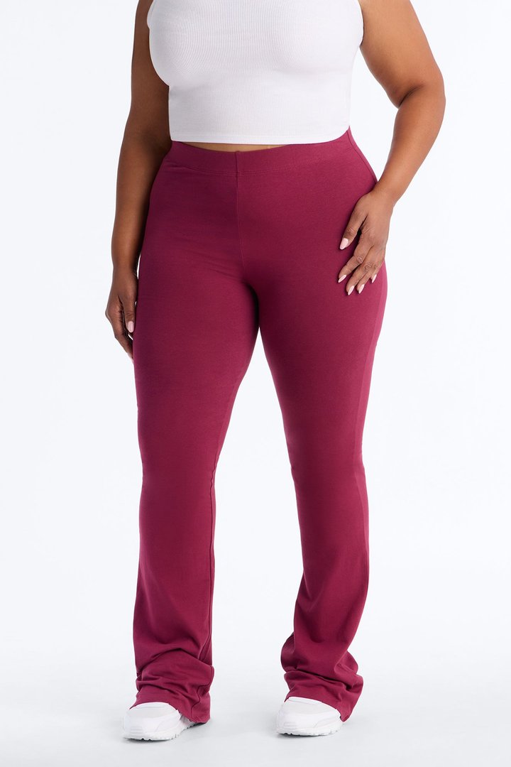 Tall Adriana Flare Pant - Burgundy