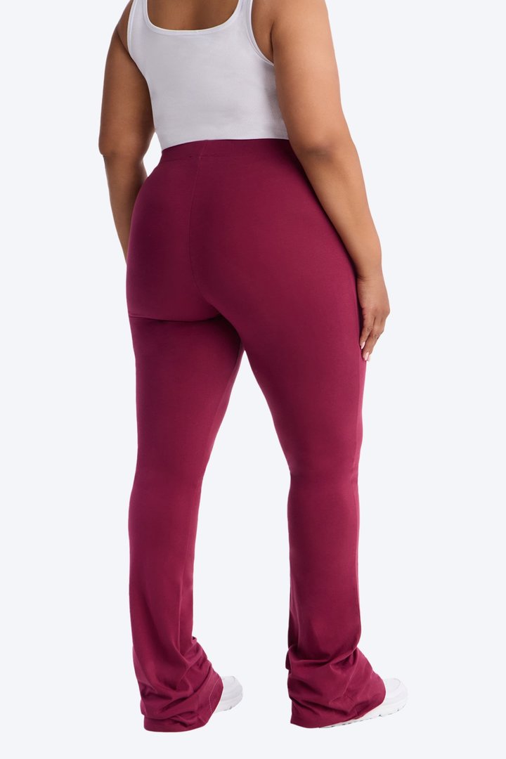 Tall Adriana Flare Pant - Burgundy
