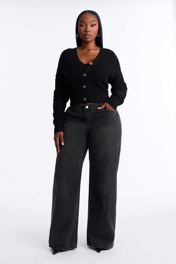 All About The Details Cardigan - Black