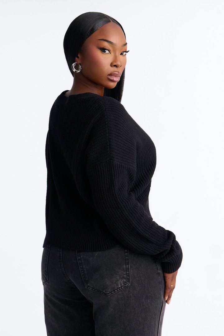 All About The Details Cardigan - Black