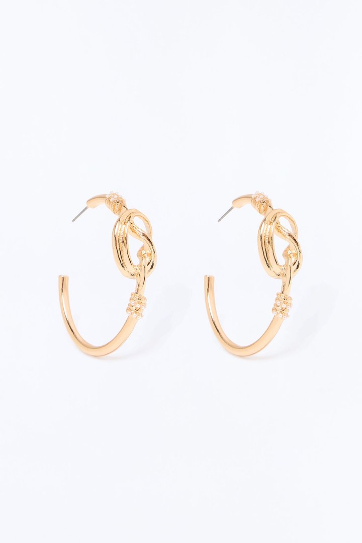 Infinity And Beyond Hoop Earrings - Gold