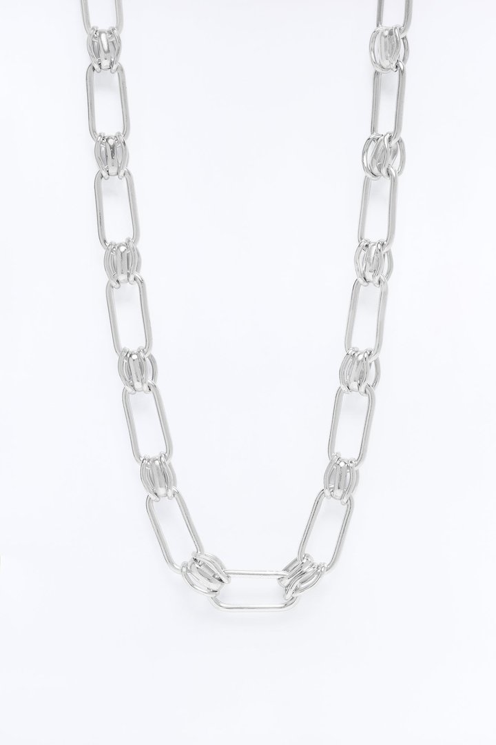 Opaline Single Chain Necklace - Silver