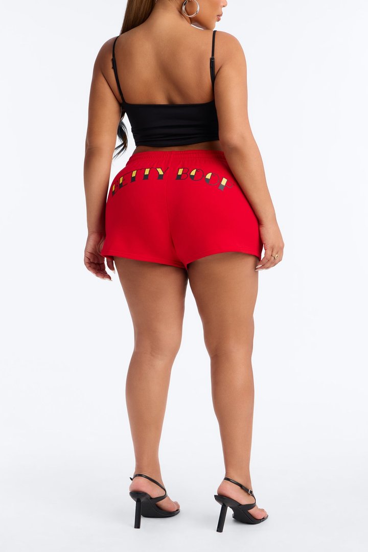 Betty Boop Tattoo Short - Red