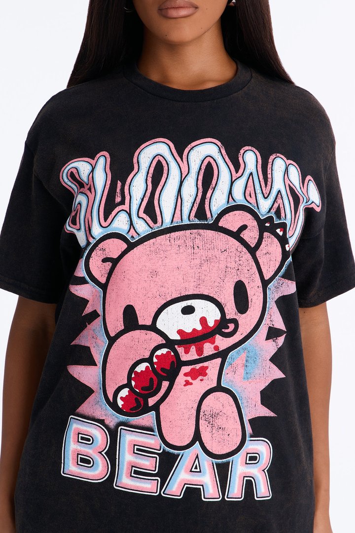 Gloomy Bear Classic Washed Tee - Black