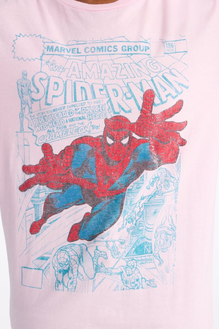 The Amazing Spider-Man Washed Tee - Pink
