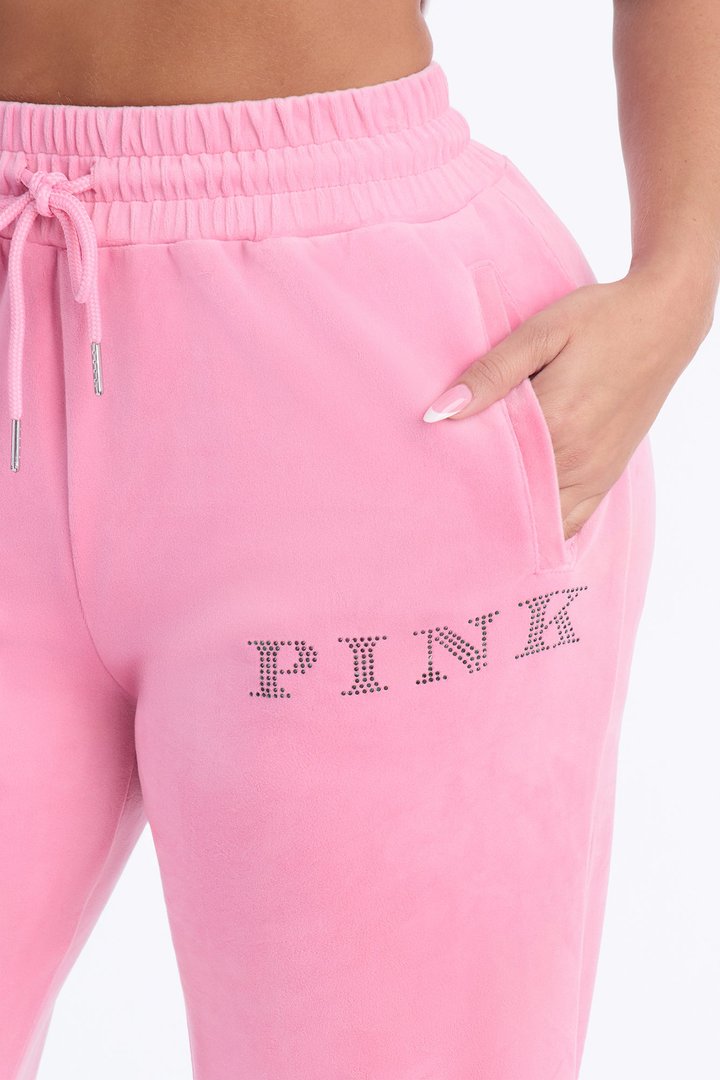 PINK London That Girl Wide Leg Sweatpant - Pink