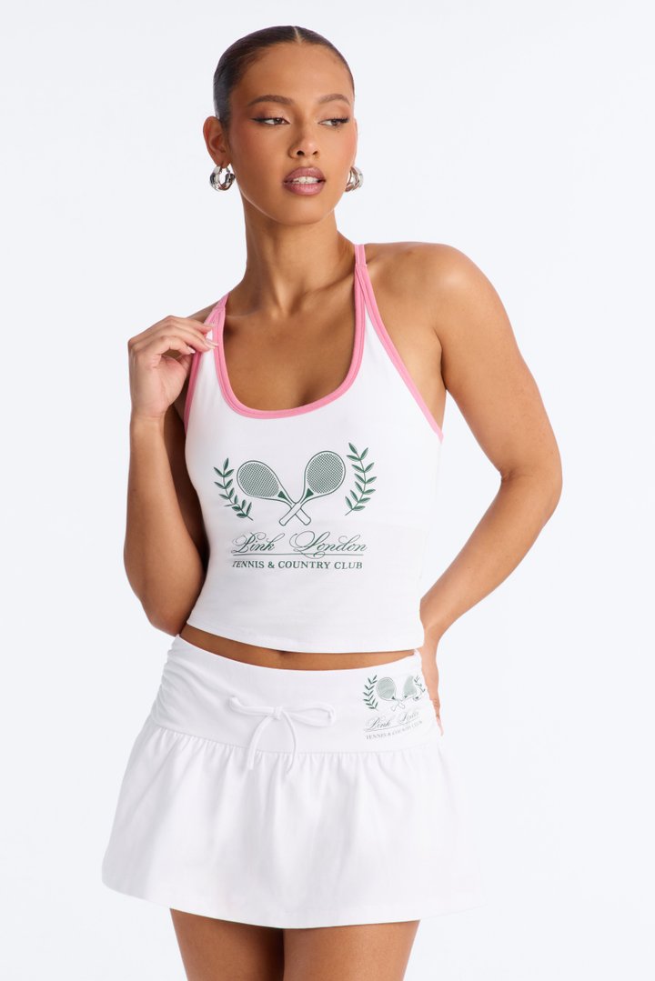 PINK London Sporty Tank Top - White