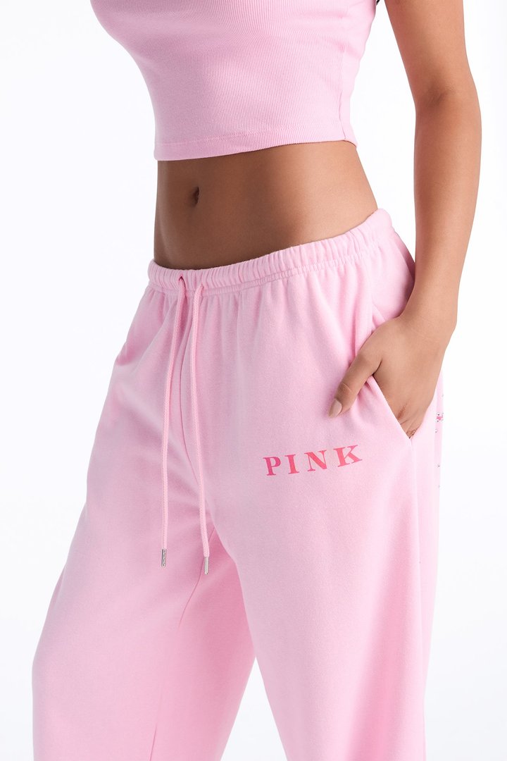 PINK London Girly Cropped Tank Top - Pink